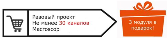 Акция Три модуля в подарок от компании Macroscop