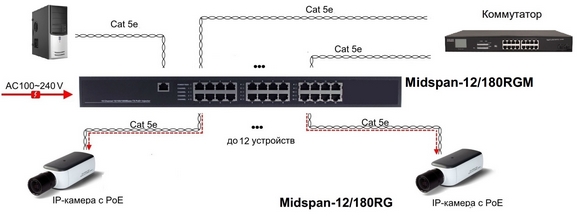 PoE-инжекторы OSNOVO: используем автоперезагрузку с PoE Auto-check и управляем PoE